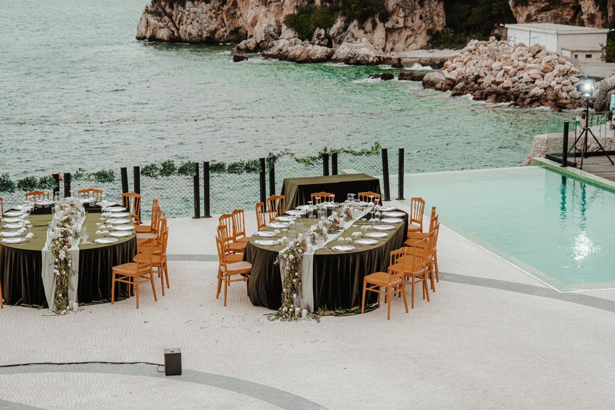 Maritim Marina Bay Resort Spa & Casino Adult Friendly Vlorë Esterno foto Wedding reception at the Hotel de la Plage, 2019