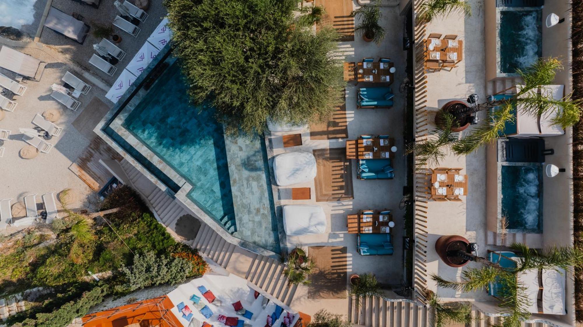 Maritim Marina Bay Resort Spa & Casino Adult Friendly Vlorë Esterno foto Aerial view of the hotel